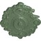 Ekena Millwork Strasbourg Ceiling Medallion, Hand-Painted Athenian Green, 30 1/2"W x 20"H x 1 1/2"P CM30SGAGF - alternate 3